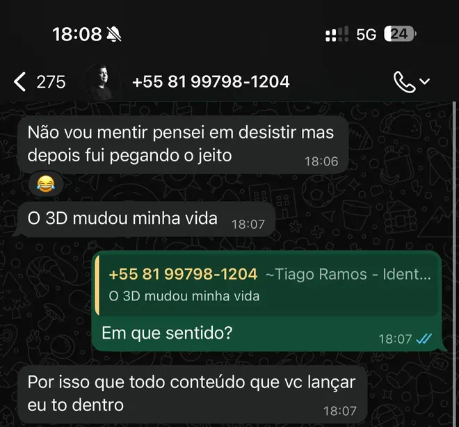 Print WhatsApp Tiago